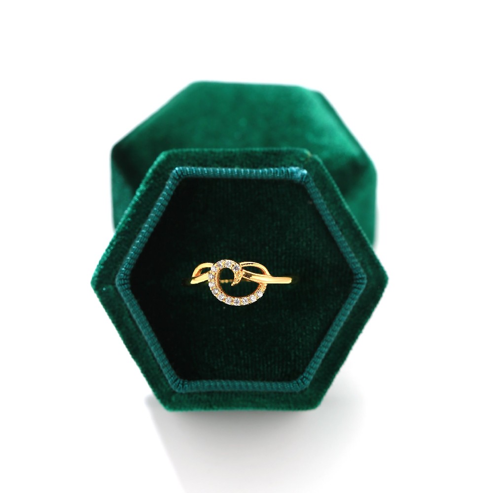 Fine Jewelry Custom Logo Gold Plated Cubic Zirconia S925 Silver Ring for Women FJ017032RB