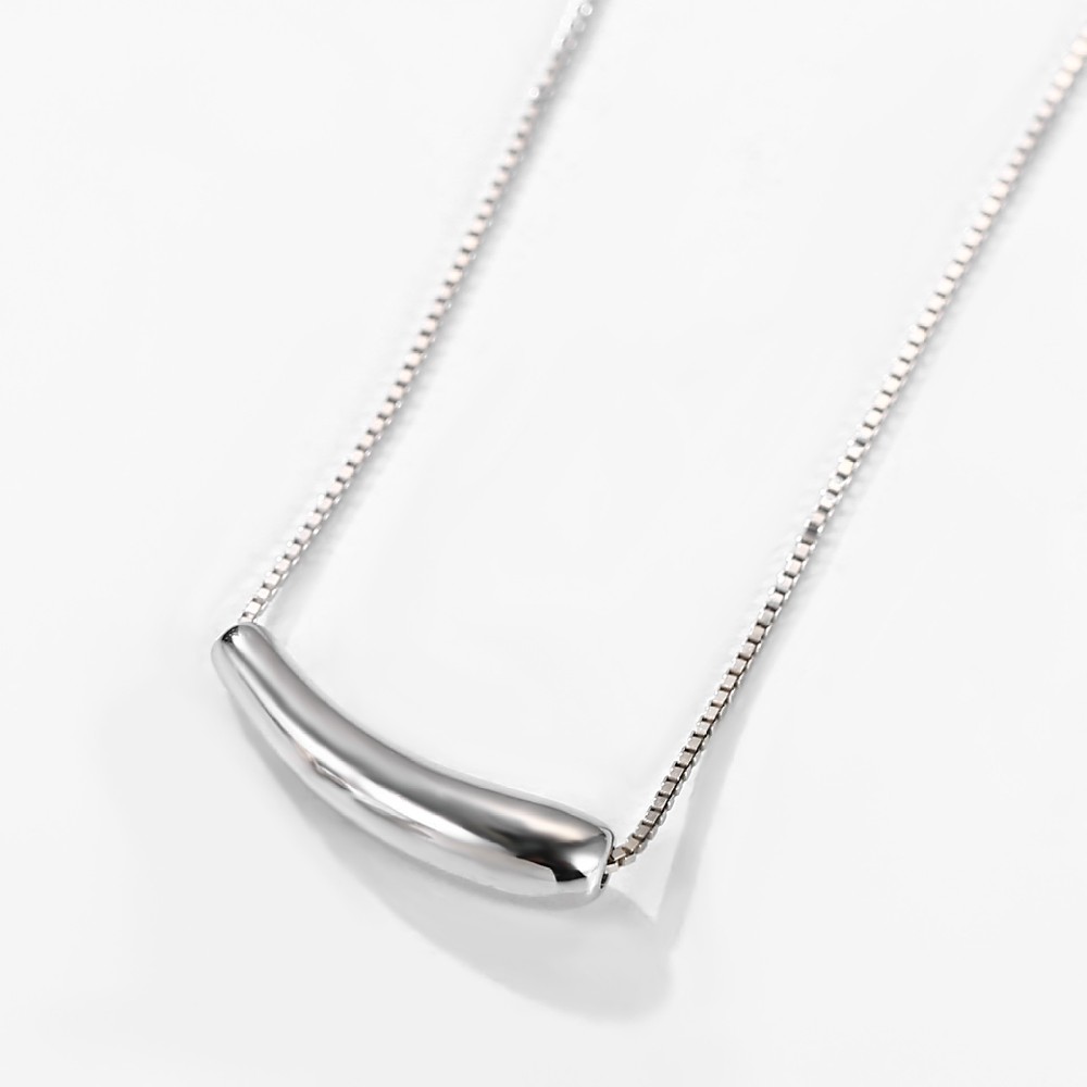 Fine Jewelry S925 Silver Minimalist Pendant Choker Necklace for Women FM022872N