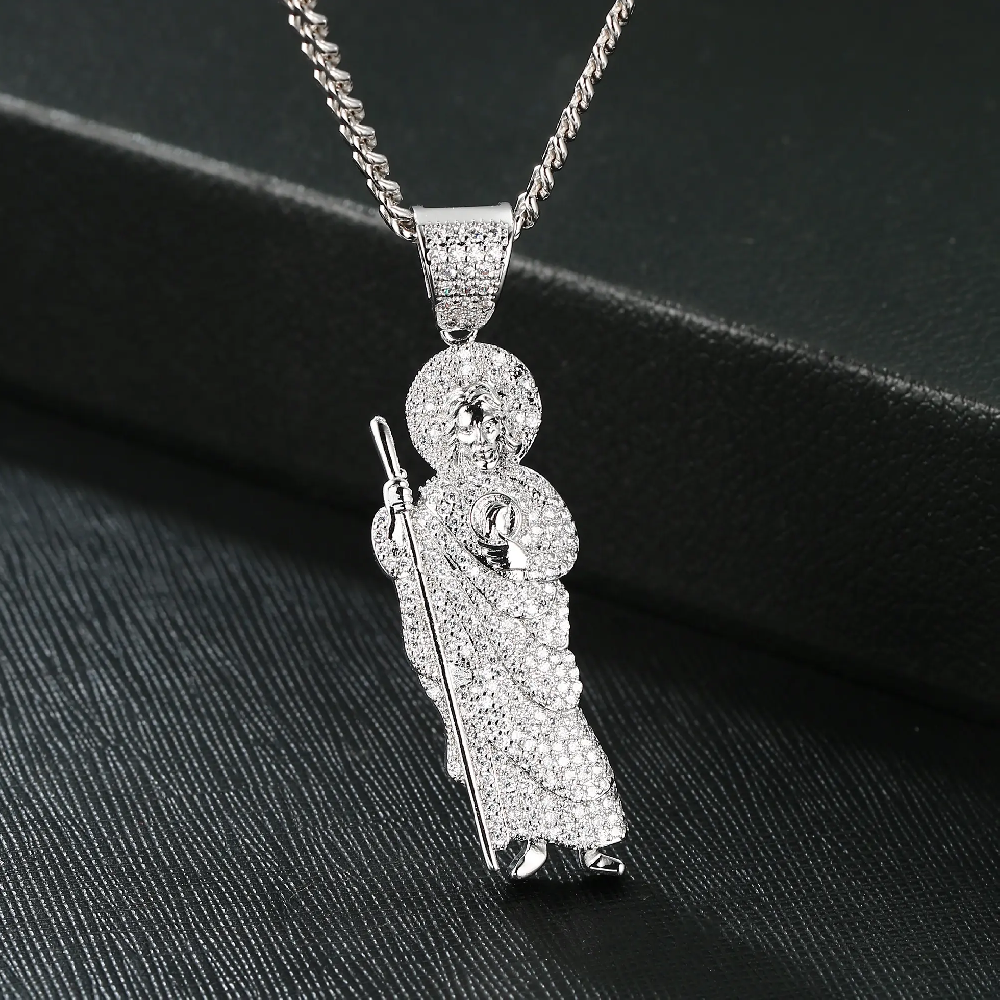 Christianity Religious Iced Out Jesus Christ Pendant FJ025856N