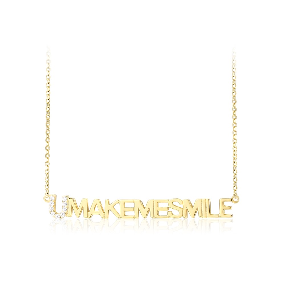 Crafted 925 Sterling Silver Letter Necklace for Women FM022962N