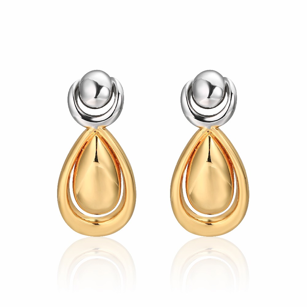 Fashion Jewelry Gold Plated Chunky Drop Earrings for Women FJ026856E