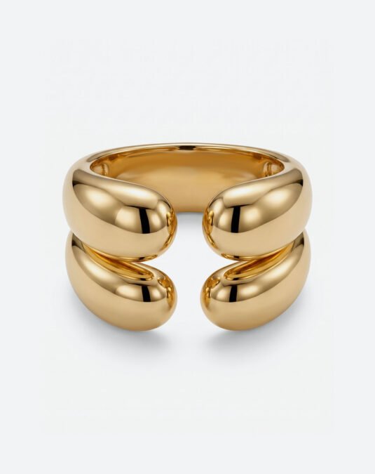 Modern layered open ring