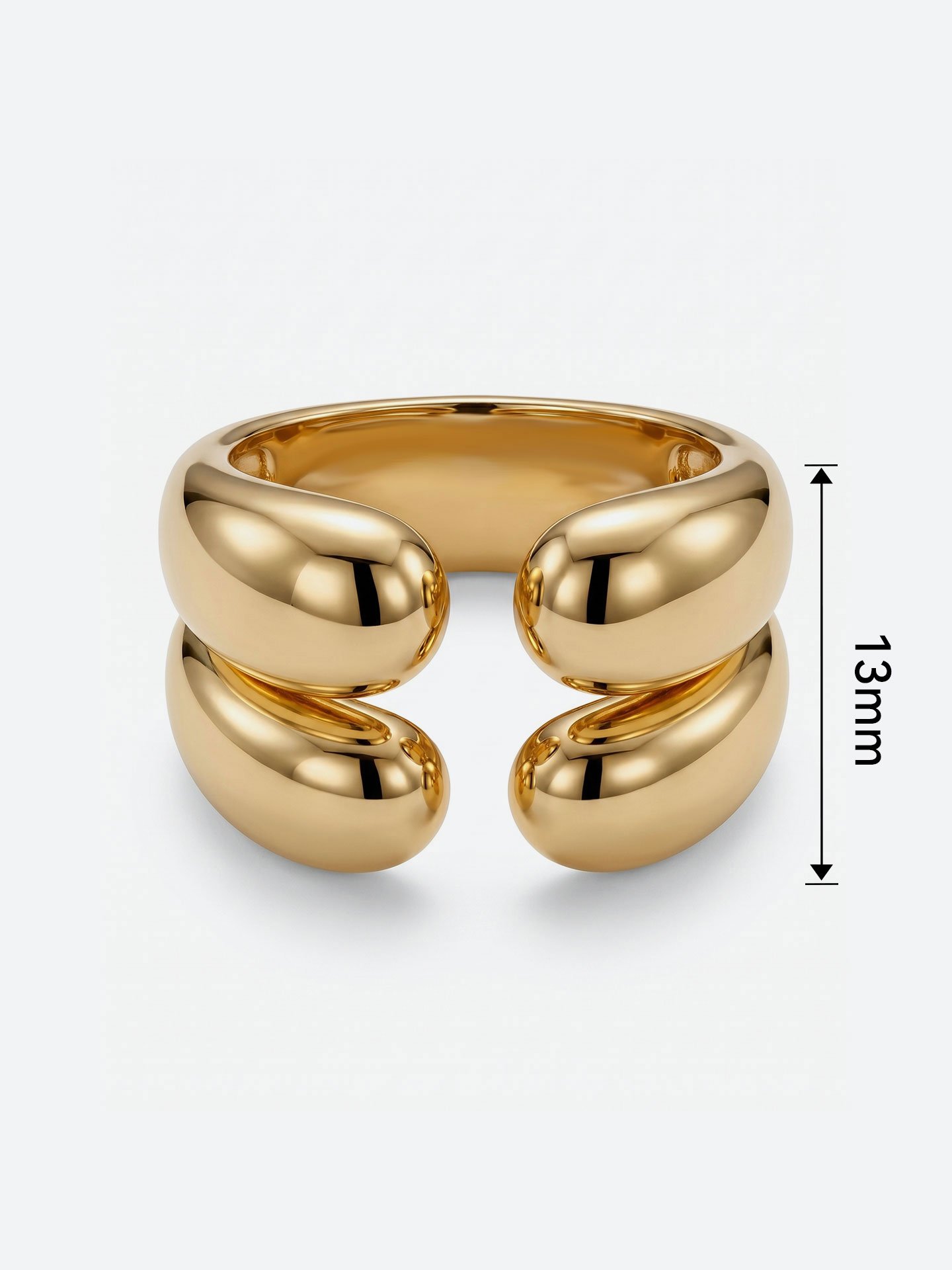 Modern layered open ring - Image 4