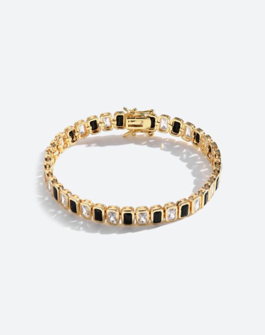 Custom Pavé Zircon Tennis Bracelet for Women with Full-Crystal Setting and Luxury Design